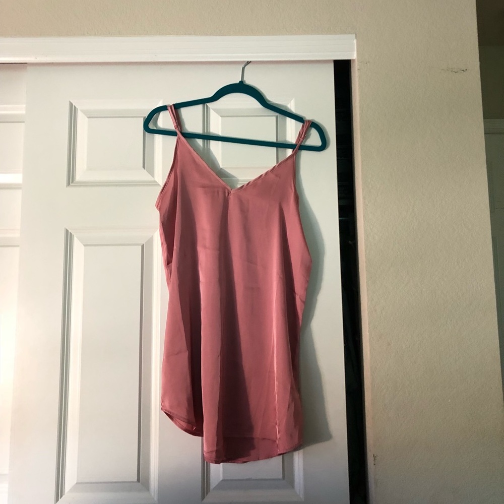 Pink silk dress